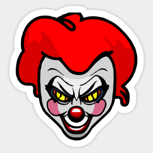 Wicked Clown Sticker